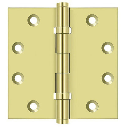 Deltana DSB45B 4-1/2" x 4-1/2" Square Corner Ball Bearing Door Hinge