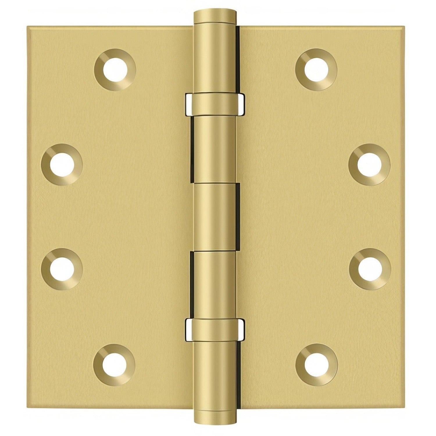 Deltana DSB45B 4-1/2" x 4-1/2" Square Corner Ball Bearing Door Hinge