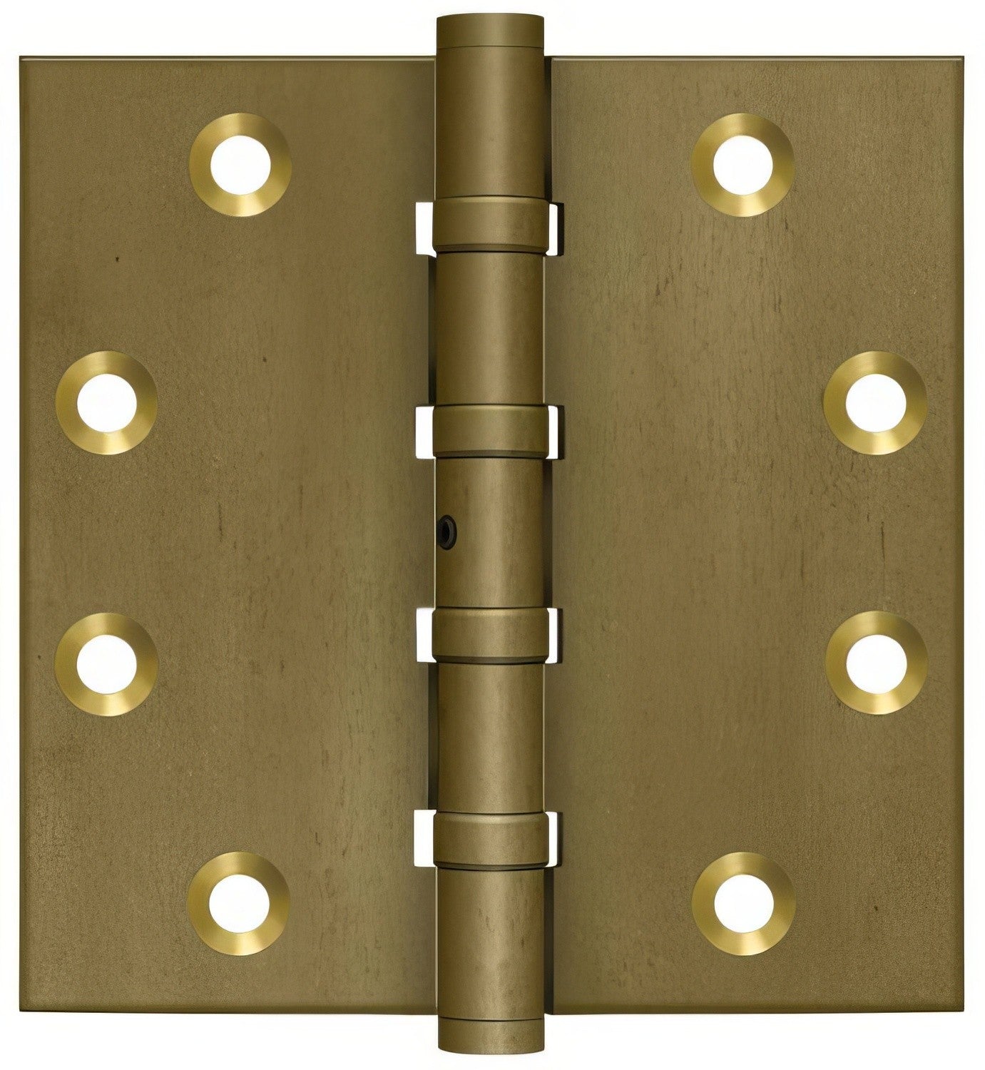 Deltana DSB45NB 4-1/2" x 4-1/2" NRP Square Corner Ball Bearing Door Hinge.