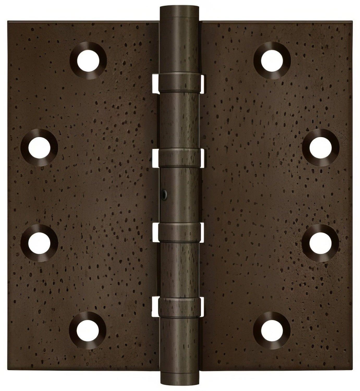Deltana DSB45NB 4-1/2" x 4-1/2" NRP Square Corner Ball Bearing Door Hinge