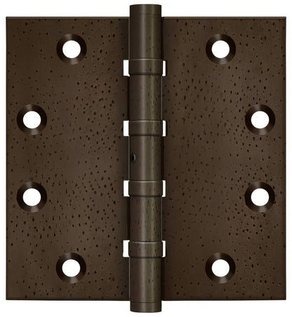 Deltana DSB45NB 4-1/2" x 4-1/2" NRP Square Corner Ball Bearing Door Hinge