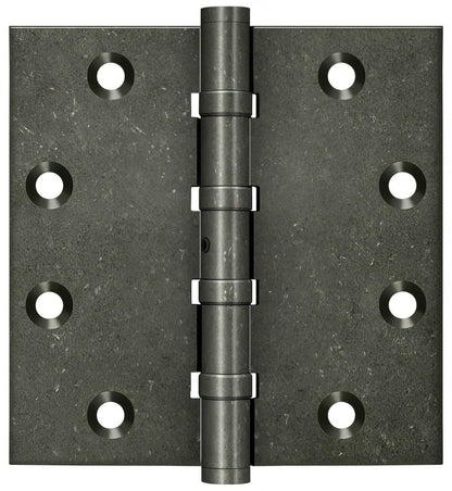 Deltana DSB45NB 4-1/2" x 4-1/2" NRP Square Corner Ball Bearing Door Hinge