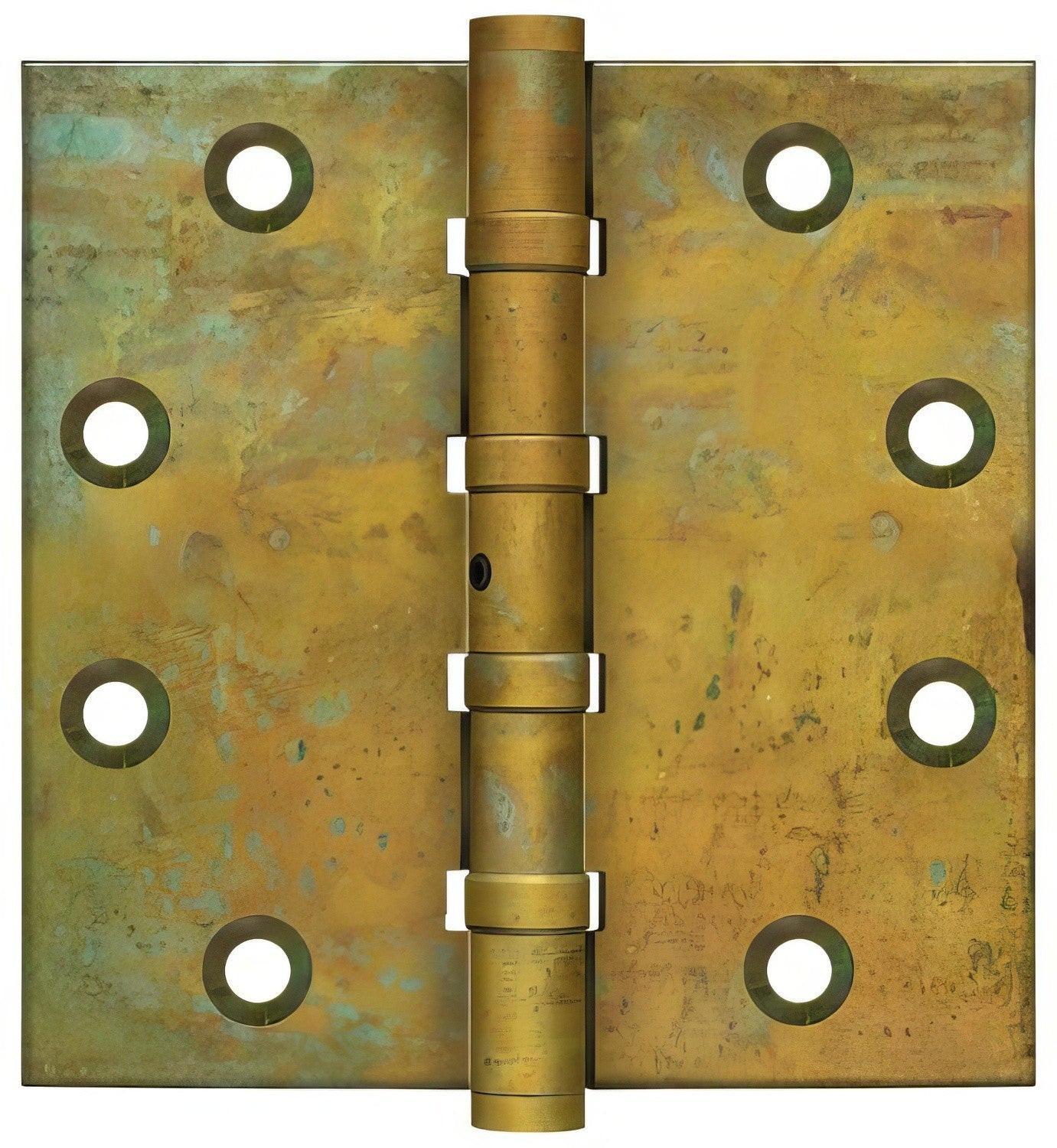 Deltana DSB45NB 4-1/2" x 4-1/2" NRP Square Corner Ball Bearing Door Hinge