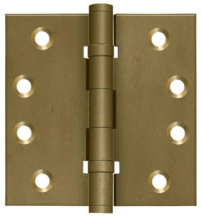 Deltana DSB4NB 4" x 4" NRP Square Corner Ball Bearing Door Hinge