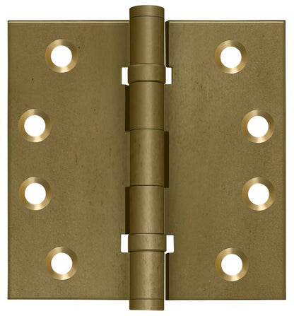 Deltana DSB4NB 4" x 4" NRP Square Corner Ball Bearing Door Hinge