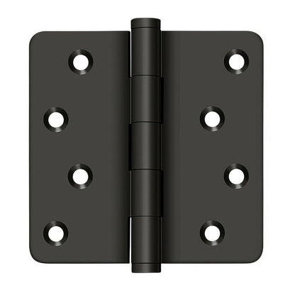 Deltana DSB4R4-RZ 4" x 4" 1/4" Radius Corner Ball Bearing Door Hinge