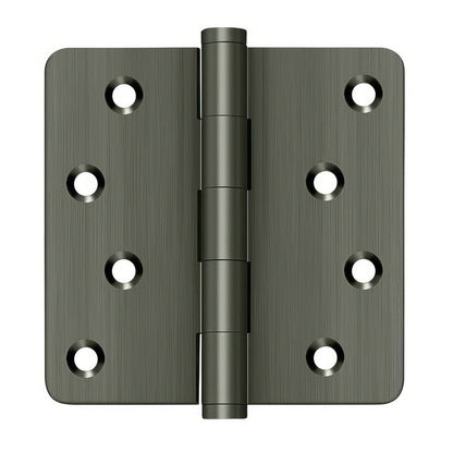 Deltana DSB4R4-RZ 4" x 4" 1/4" Radius Corner Ball Bearing Door Hinge