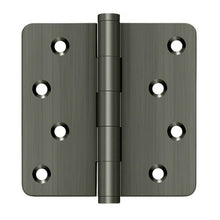 Deltana DSB4R4-RZ 4" x 4" 1/4" Radius Corner Ball Bearing Door Hinge