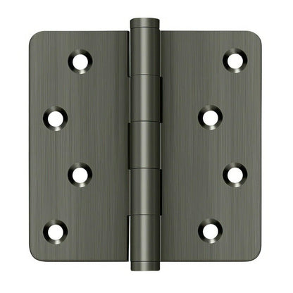 Deltana DSB4R4-RZ 4" x 4" 1/4" Radius Corner Ball Bearing Door Hinge