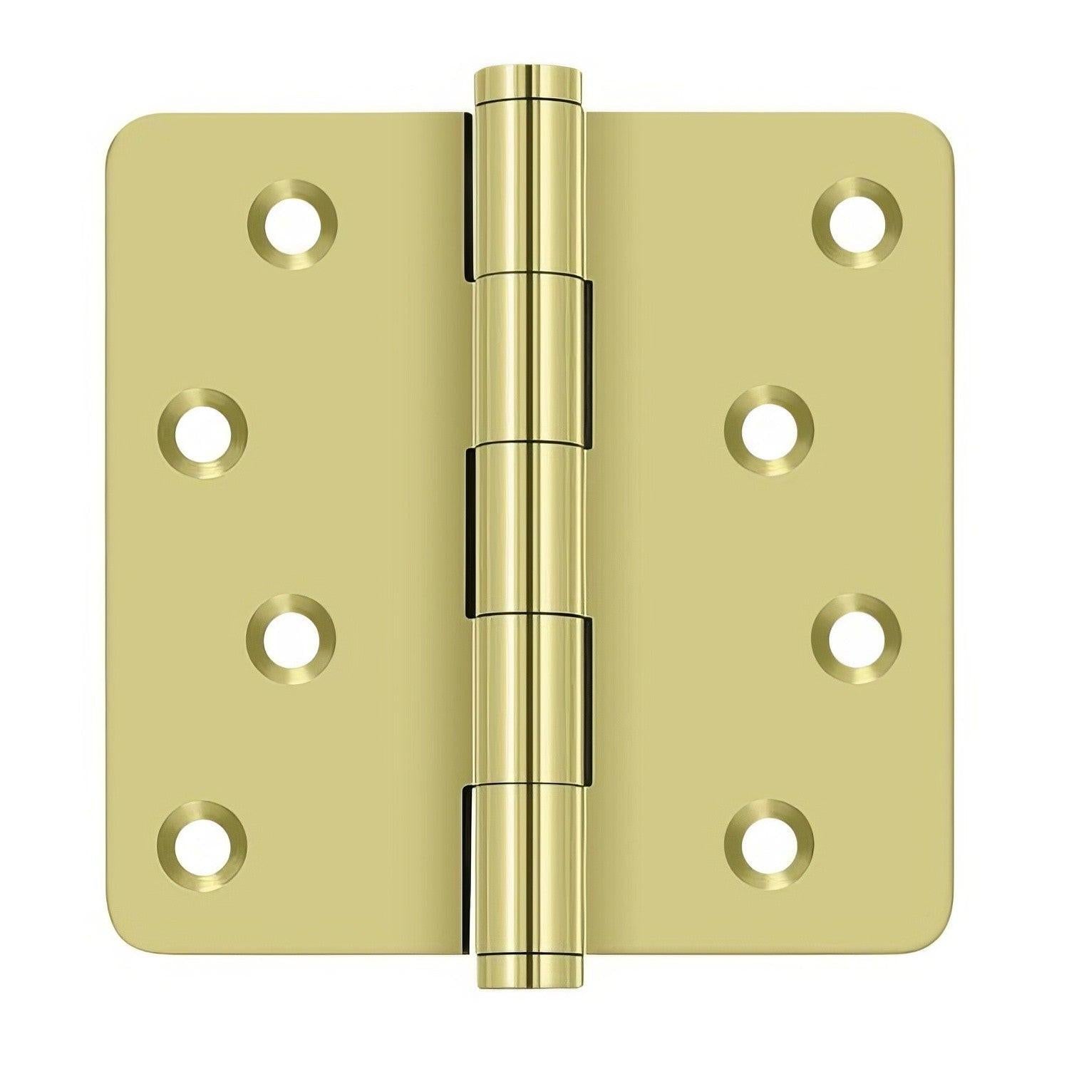 Deltana DSB4R4-RZ 4" x 4" 1/4" Radius Corner Ball Bearing Door Hinge