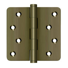 Deltana DSB4R4-RZ 4" x 4" 1/4" Radius Corner Ball Bearing Door Hinge