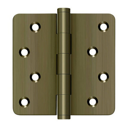 Deltana DSB4R4-RZ 4" x 4" 1/4" Radius Corner Ball Bearing Door Hinge