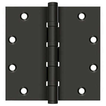 Deltana DSB55B 5" x 5" Square Corner Ball Bearing Door Hinge