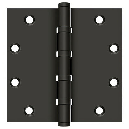 Deltana DSB55B 5" x 5" Square Corner Ball Bearing Door Hinge