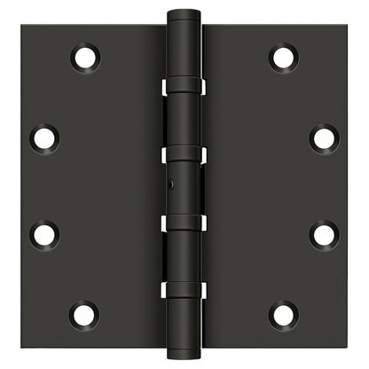 Deltana DSB55NB 5" x 5" NRP Square Corner Ball Bearing Door Hinge