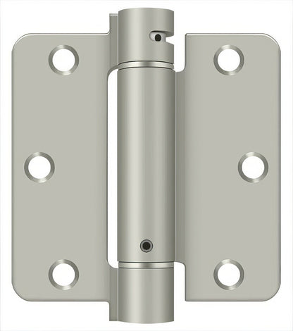 Deltana DSH35R4 3-1/2" x 3-1/2" NRP Spring Hinge with 1/4" Radius Corner - Sold Each