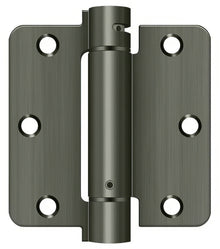 Deltana DSH35R4 3-1/2" x 3-1/2" NRP Spring Hinge with 1/4" Radius Corner - Sold Each