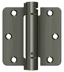 Deltana DSH35R4 3-1/2" x 3-1/2" NRP Spring Hinge with 1/4" Radius Corner - Sold Each