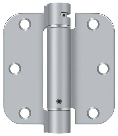 Deltana DSH35R5 3-1/2" x 3-1/2" NRP Spring Hinge with 5/8" Radius Corner - Sold Each