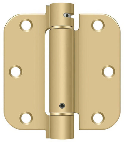 Deltana DSH35R5 3-1/2" x 3-1/2" NRP Spring Hinge with 5/8" Radius Corner - Sold Each