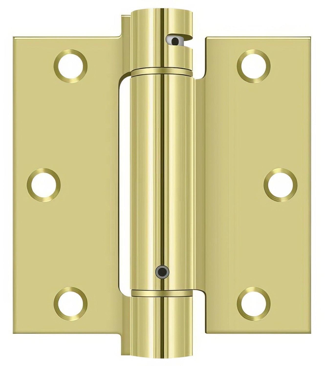 Deltana DSH35U 3-1/2" x 3-1/2" NRP Square Corner Spring Hinge