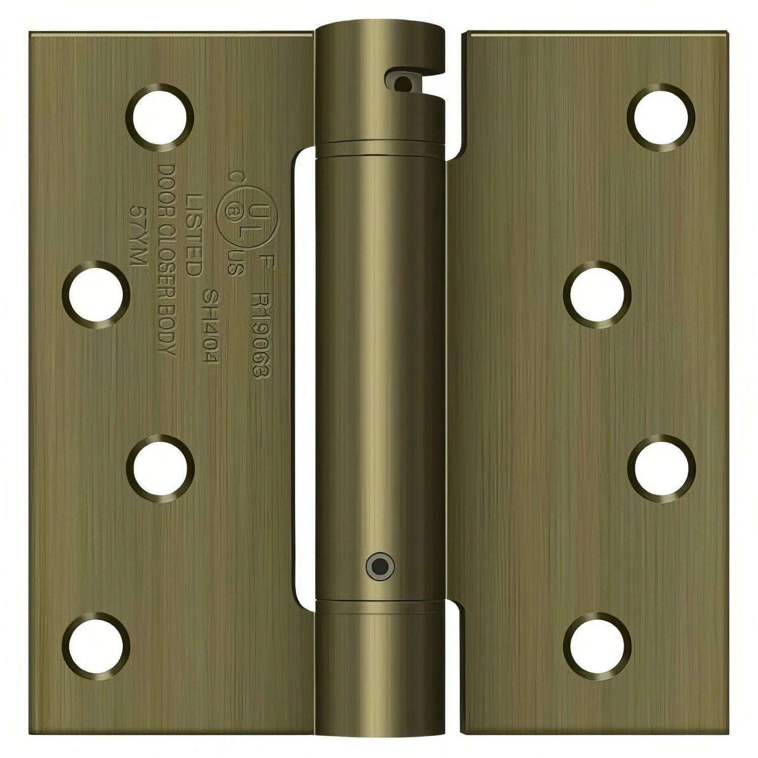 Deltana DSH44 4" x 4" NRP Square Corner Spring Hinge