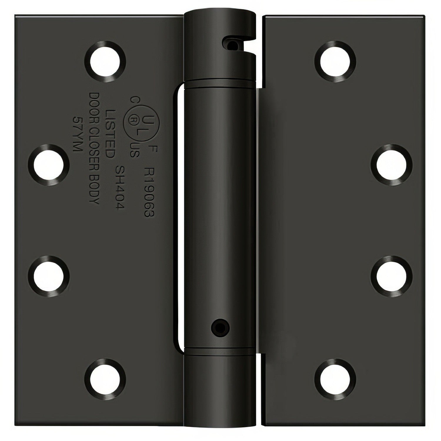 Deltana DSH45 4-1/2" x 4-1/2" NRP Square Corner Spring Hinge.