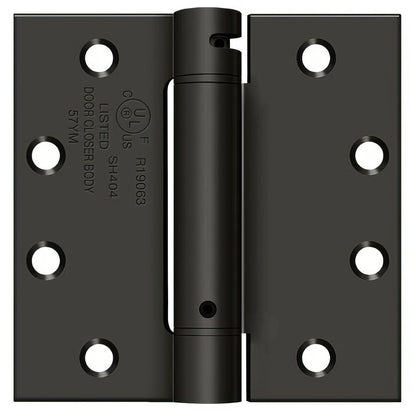 Deltana DSH45 4-1/2" x 4-1/2" NRP Square Corner Spring Hinge.