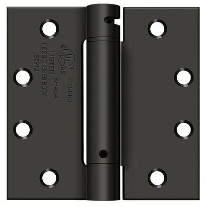 Deltana DSH45 4-1/2" x 4-1/2" NRP Square Corner Spring Hinge.