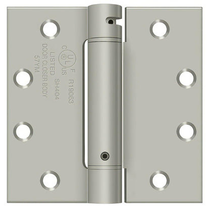 Deltana DSH45 4-1/2" x 4-1/2" NRP Square Corner Spring Hinge.
