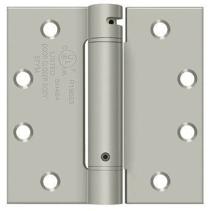 Deltana DSH45 4-1/2" x 4-1/2" NRP Square Corner Spring Hinge.