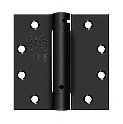 Deltana DSH45 4-1/2" x 4-1/2" NRP Square Corner Spring Hinge.