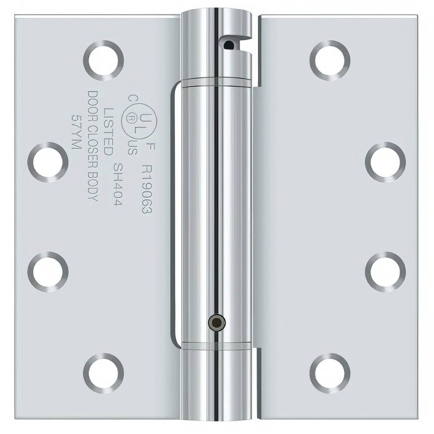 Deltana DSH45 4-1/2" x 4-1/2" NRP Square Corner Spring Hinge.