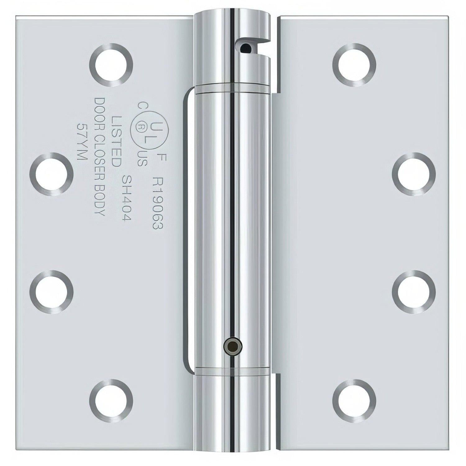 Deltana DSH45 4-1/2" x 4-1/2" NRP Square Corner Spring Hinge.