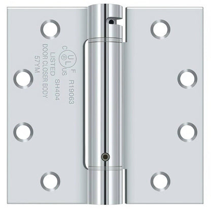 Deltana DSH45 4-1/2" x 4-1/2" NRP Square Corner Spring Hinge.