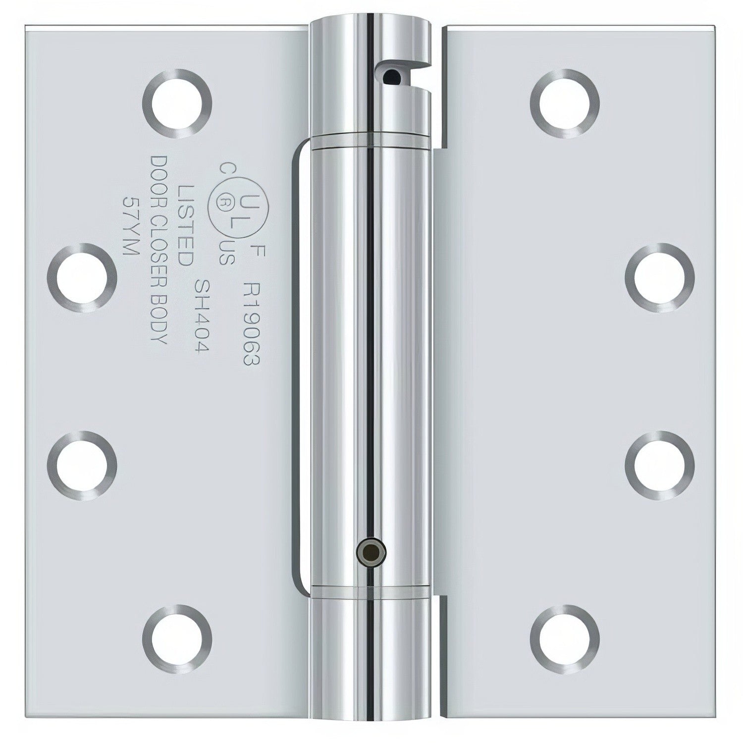Deltana DSH45 4-1/2" x 4-1/2" NRP Square Corner Spring Hinge.
