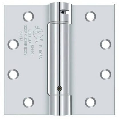 Deltana DSH45 4-1/2" x 4-1/2" NRP Square Corner Spring Hinge.