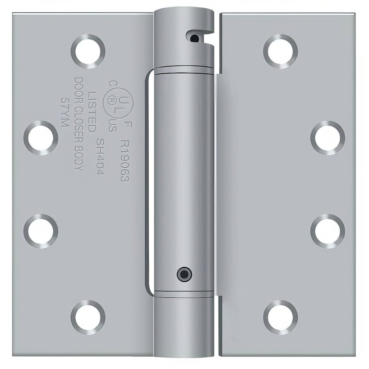 Deltana DSH45 4-1/2" x 4-1/2" NRP Square Corner Spring Hinge.