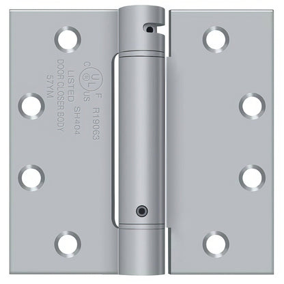Deltana DSH45 4-1/2" x 4-1/2" NRP Square Corner Spring Hinge.