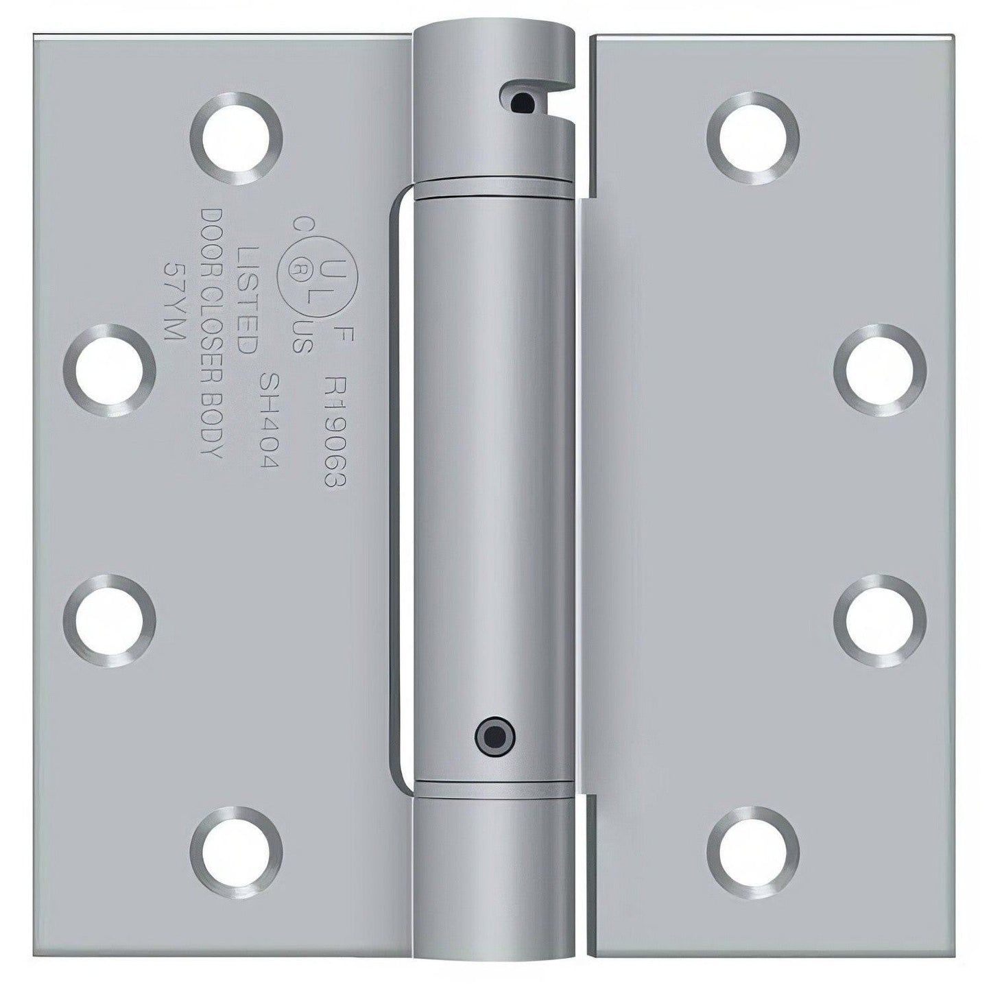 Deltana DSH45 4-1/2" x 4-1/2" NRP Square Corner Spring Hinge.