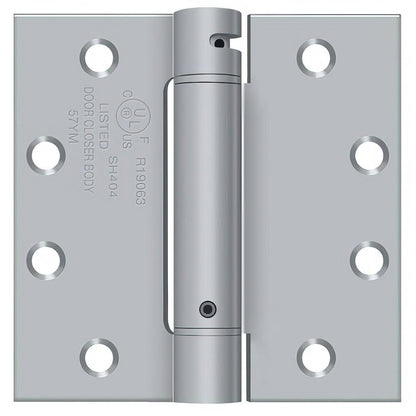Deltana DSH45 4-1/2" x 4-1/2" NRP Square Corner Spring Hinge.