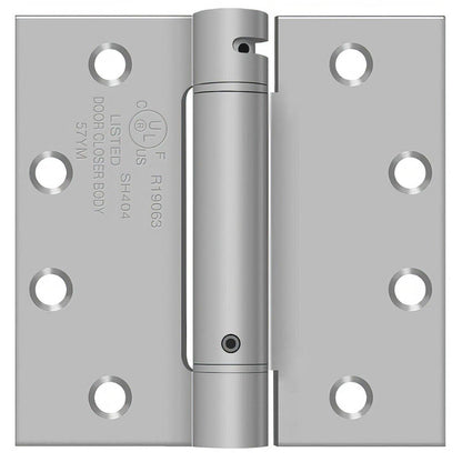 Deltana DSH45 4-1/2" x 4-1/2" NRP Square Corner Spring Hinge.