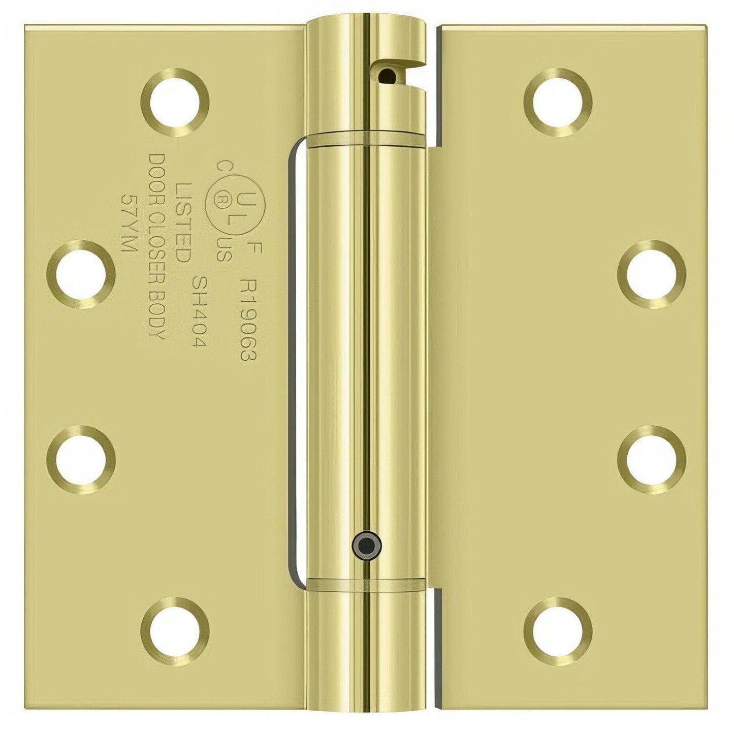 Deltana DSH45 4-1/2" x 4-1/2" NRP Square Corner Spring Hinge.