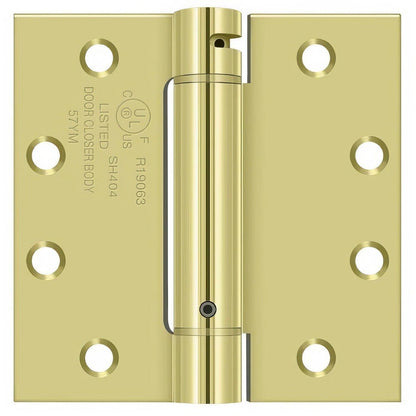 Deltana DSH45 4-1/2" x 4-1/2" NRP Square Corner Spring Hinge.