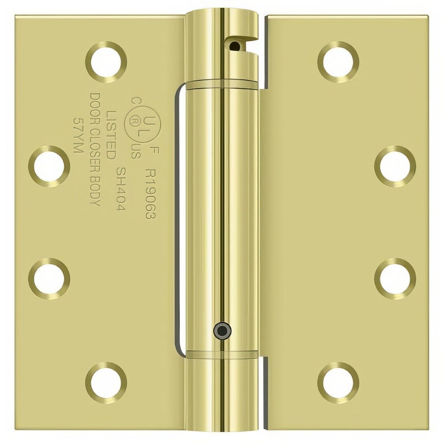 Deltana DSH45 4-1/2" x 4-1/2" NRP Square Corner Spring Hinge.