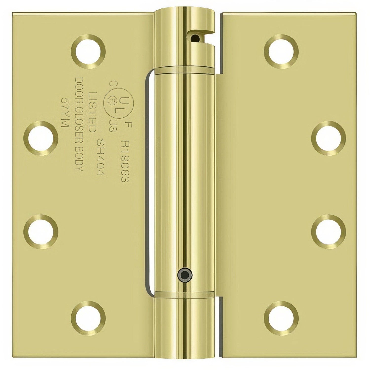 Deltana DSH45 4-1/2" x 4-1/2" NRP Square Corner Spring Hinge.