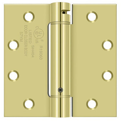 Deltana DSH45 4-1/2" x 4-1/2" NRP Square Corner Spring Hinge.