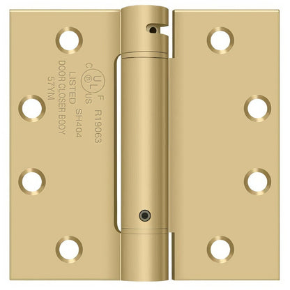 Deltana DSH45 4-1/2" x 4-1/2" NRP Square Corner Spring Hinge.