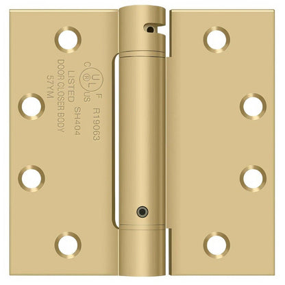Deltana DSH45 4-1/2" x 4-1/2" NRP Square Corner Spring Hinge.