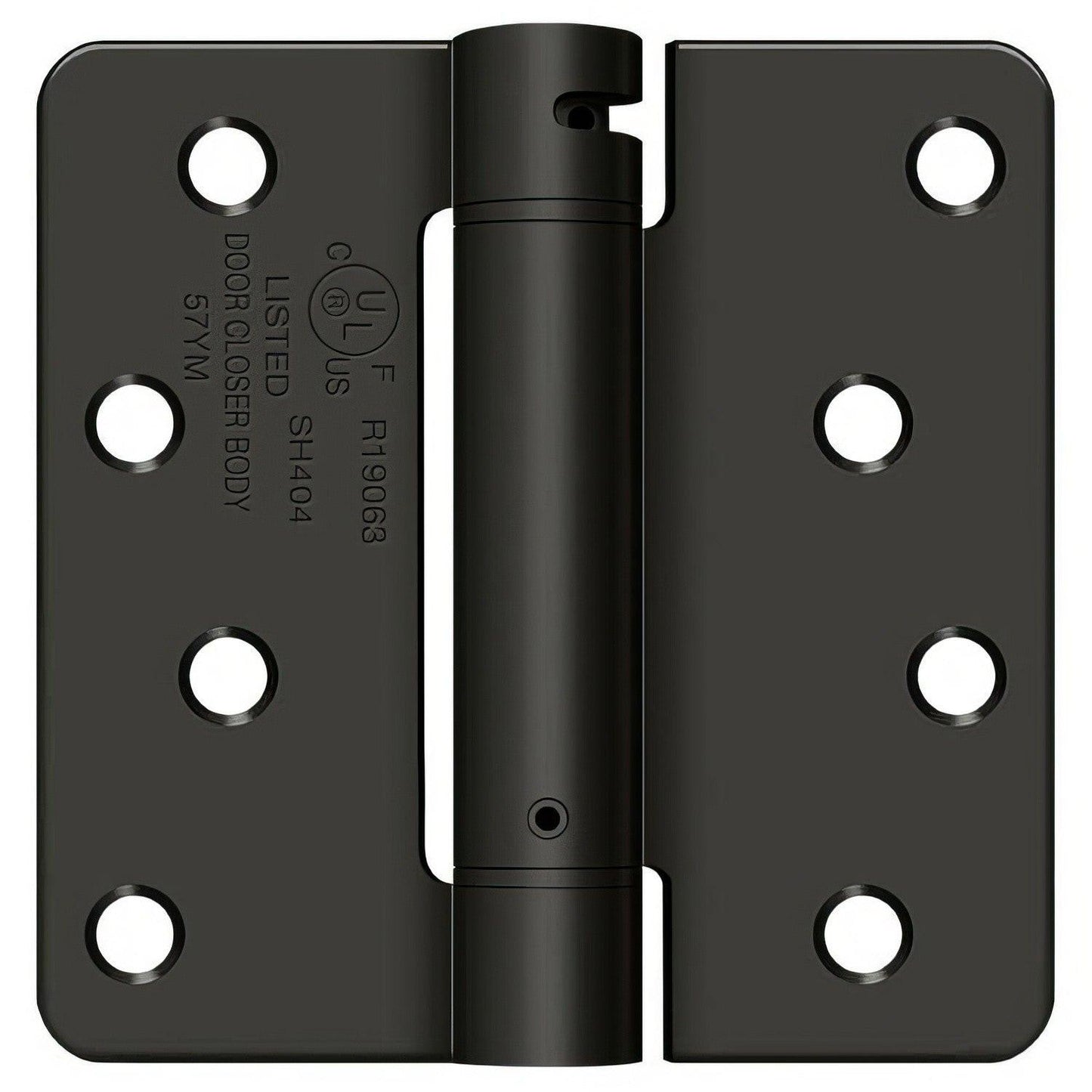 Deltana DSH4R4 4" x 4" NRP Spring Hinge with 1/4" Radius Corner - Sold Each.